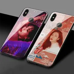 Ким Hyuna kpop мягкий силиконовый закаленное Стекло телефон чехол Shell для сяо mi 6 8 9 SE mi x 2 2 S 3 красный mi note7