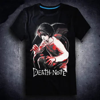 

New Death Note T-shirt Anime t shirt Cotton Summer Short-sleeve Tees tops