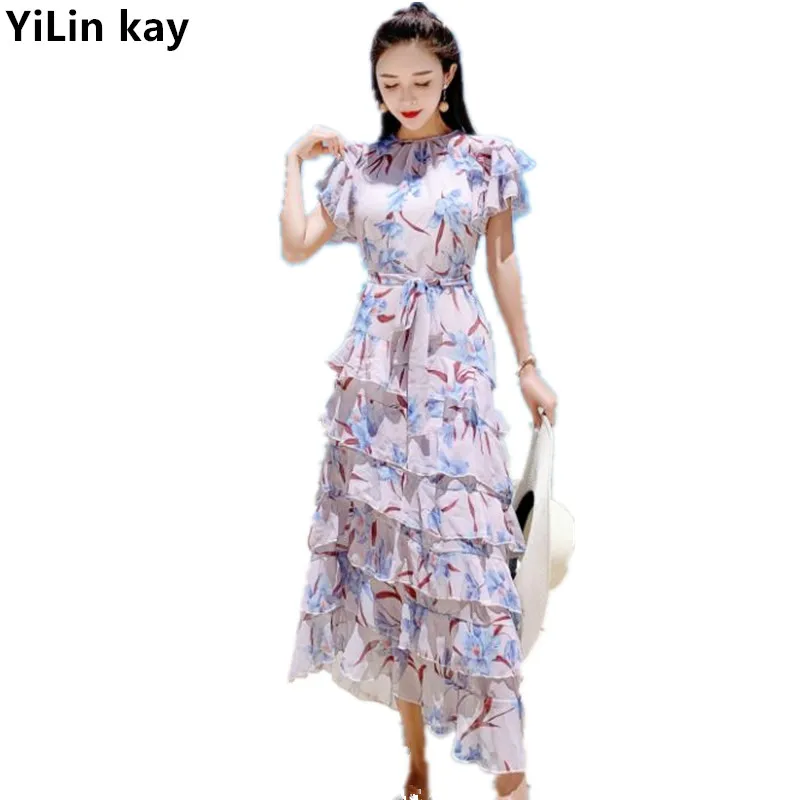 YiLin kay 2019 высококачественное модное женское летнее платье бохо Пляжное