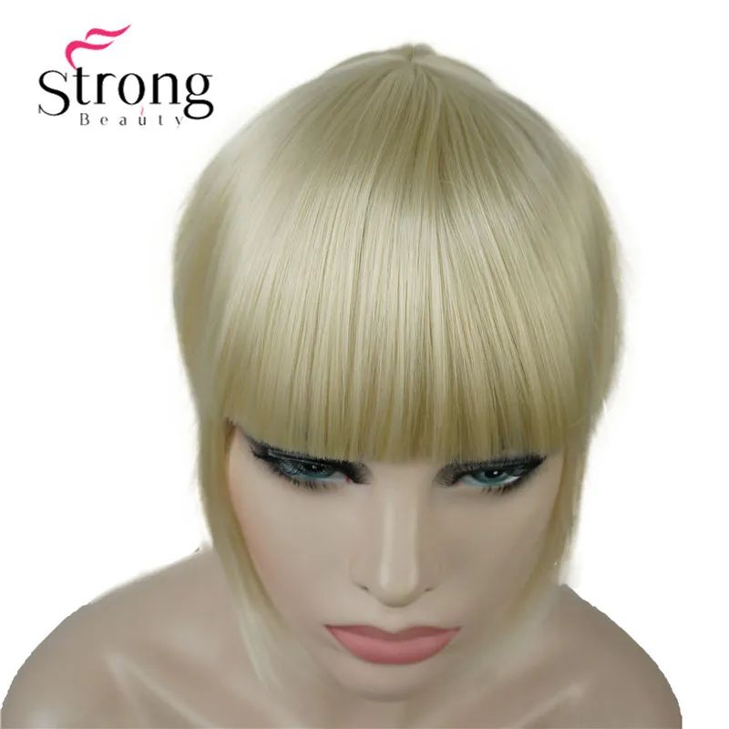 StrongBeauty, синтетические волосы, тонкие, аккуратные, воздушные челки, на заколках, с бахромой, передние волосы, Висячие челки, волосы для наращивания, шт., цвет на выбор