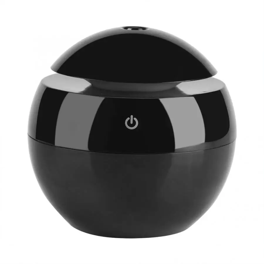

USB Essential LED Touch Aroma Ultrasonic Humidifier Oil Diffuser Air Purifier Black