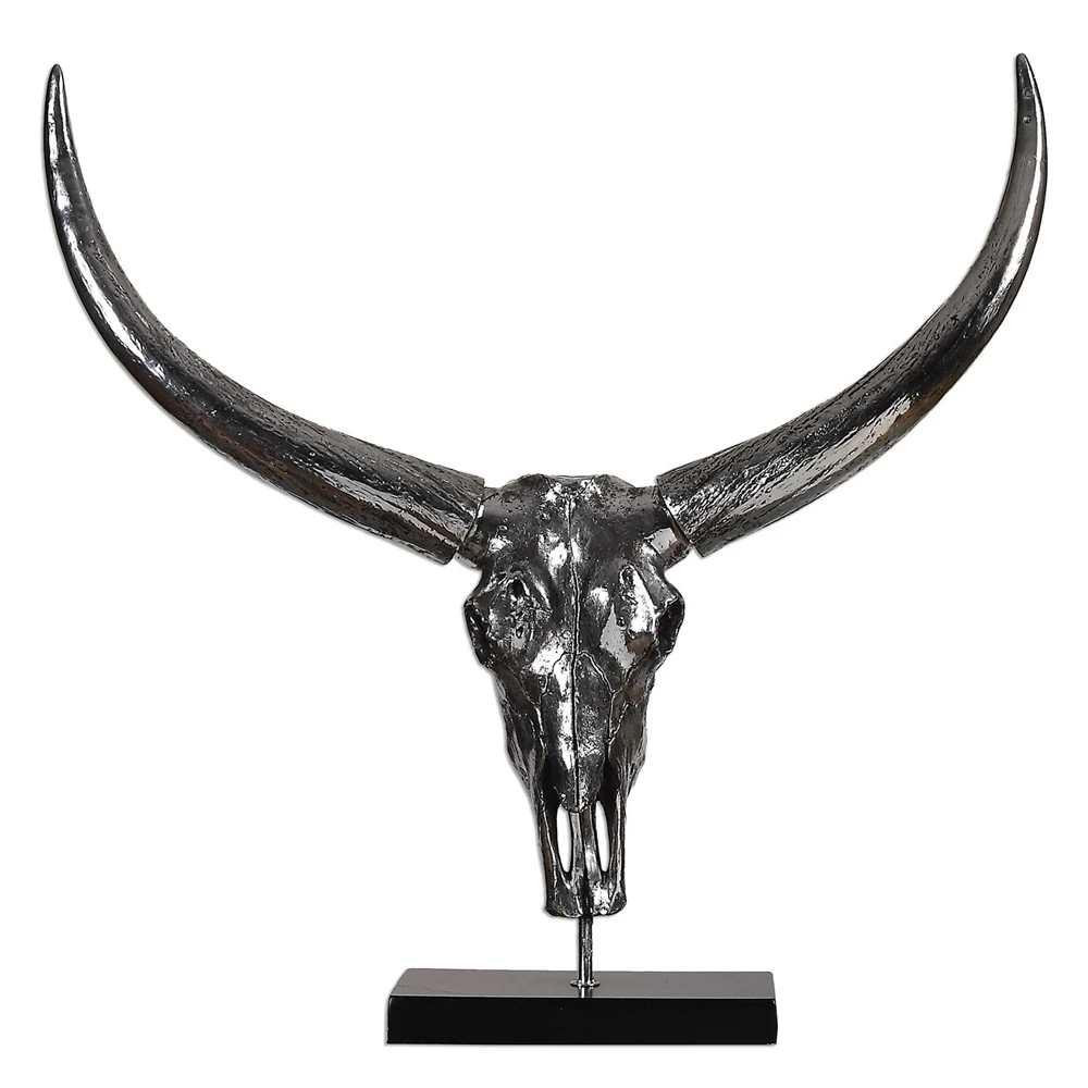 Berin Silver Bull Skull