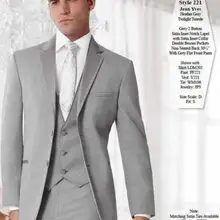 Мужские костюмы смокинги для мужчин зубчатый отворот мужские свадебные костюмы две кнопки жениха костюмы три( пиджак+ брюки+ жилет+ галстук