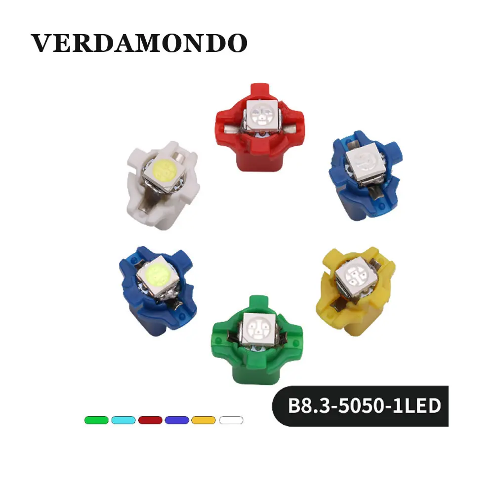1 светодисветодиодный 20x B8.3D 5050 SMD T5 индикатор подогрева приборной панели