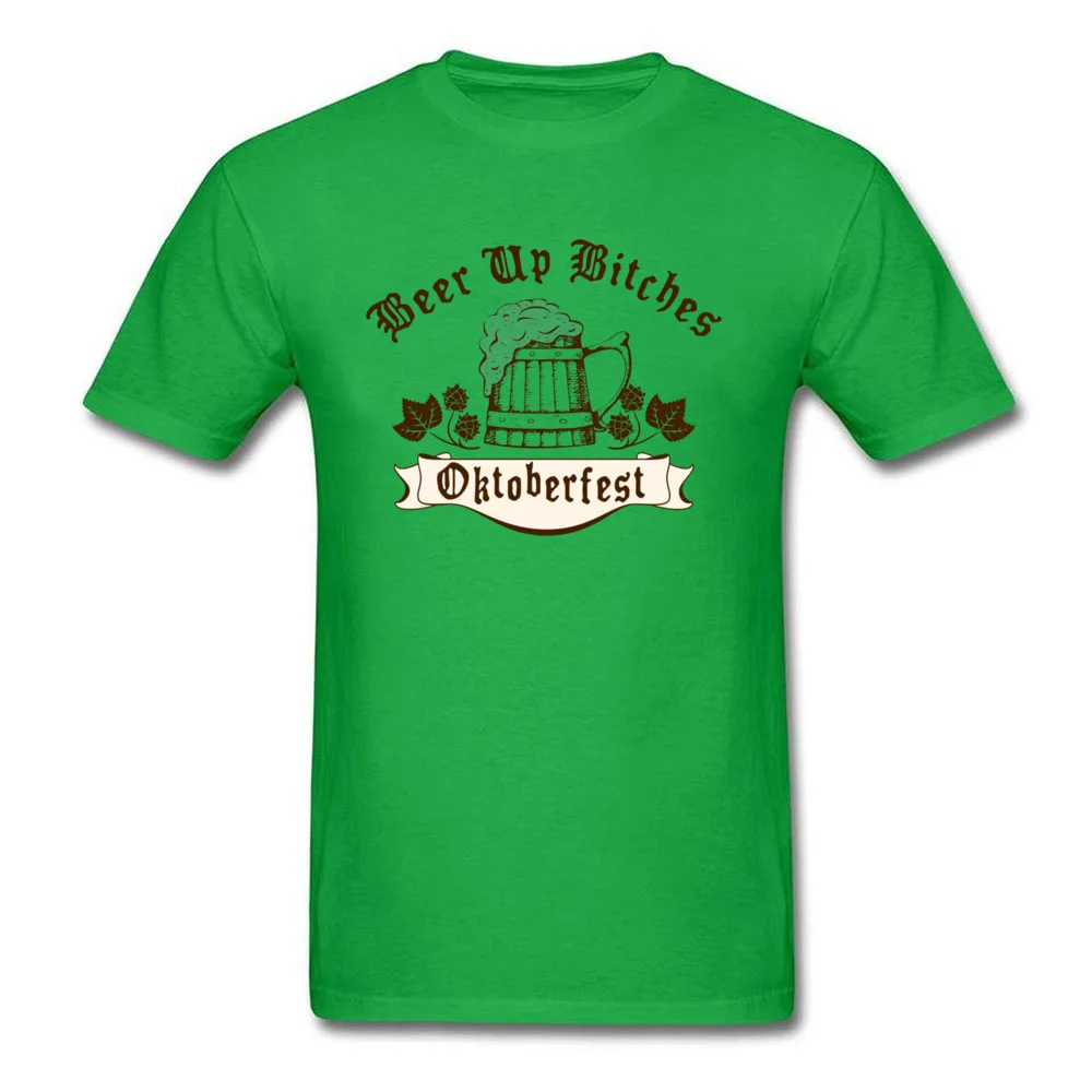 cosie T-shirts Fashion O Neck Oktoberfest Drink Up 5103 100% Cotton Men T Shirt Geek Short Sleeve Clothing Shirt Oktoberfest Drink Up 5103 green