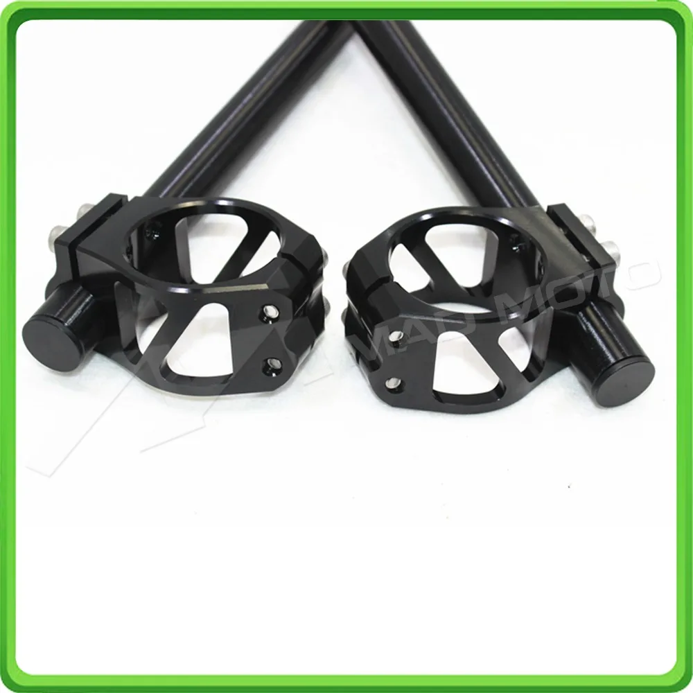 55MM Black Motorcycle Fork Clip-ons and handlebar tubes For BMW S1000RR 2009 2010 2012 2013 2014 2015 2016 Clip-on handle bars (6)