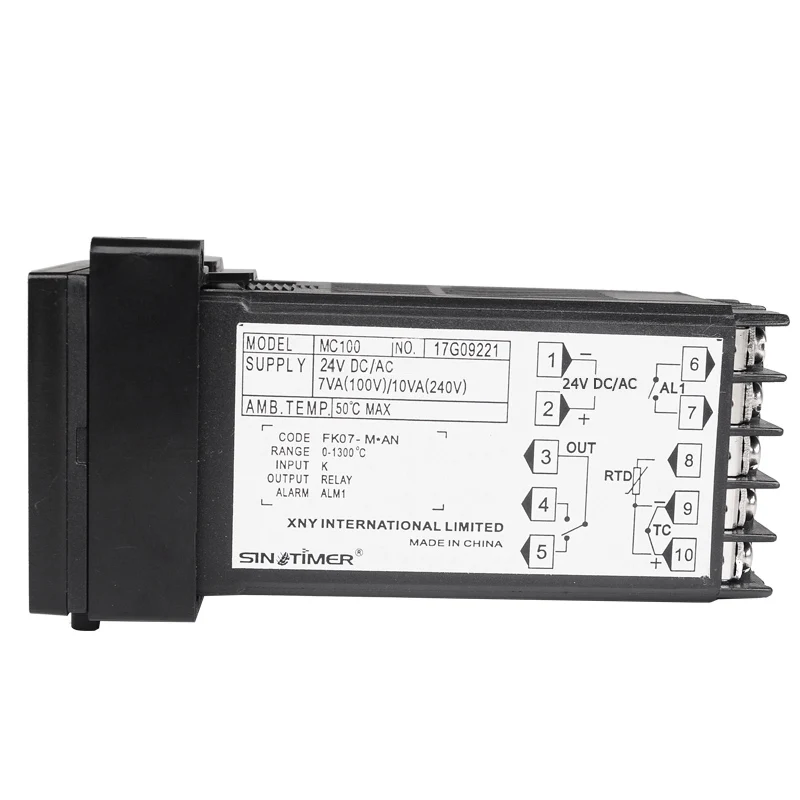 Controller PID Temperatura Controller Temperatura PID Digitale 1/32 DIN - Con Termocoppia Tipo K, Colore Rosso, Per Controllo Di Precisione Termoregolatore Digitale 1/32 DIN - Foto 8