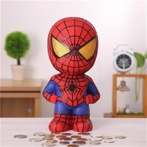Spiderman Копилки украшения дома Человек-Паук смолы копилки Игрушки копилки подарок детям копилки монеты копилка - Цвет: Spiderman