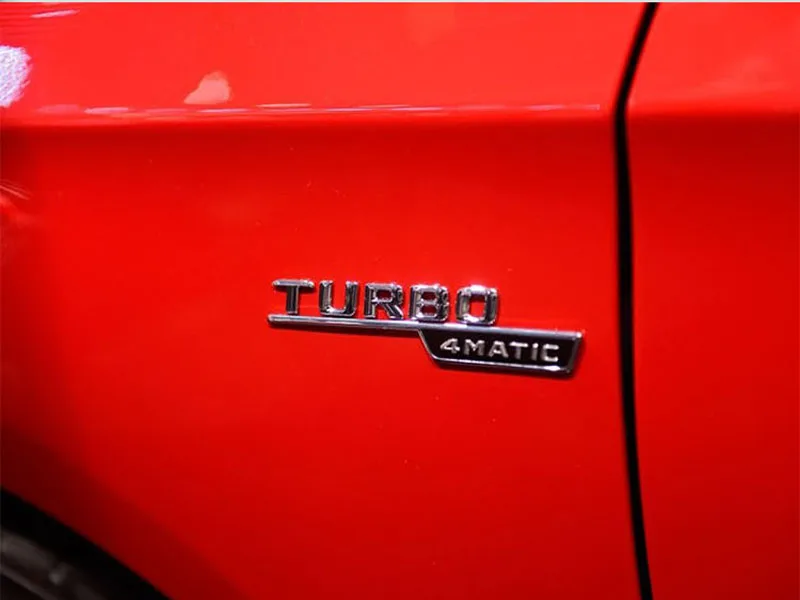 3D Матовый Для AMG наклейки багажник автомобиля задние буквы крыло стороны значок эмблемы Значки для Mercedes AMG Benz TURBO AMG логотип