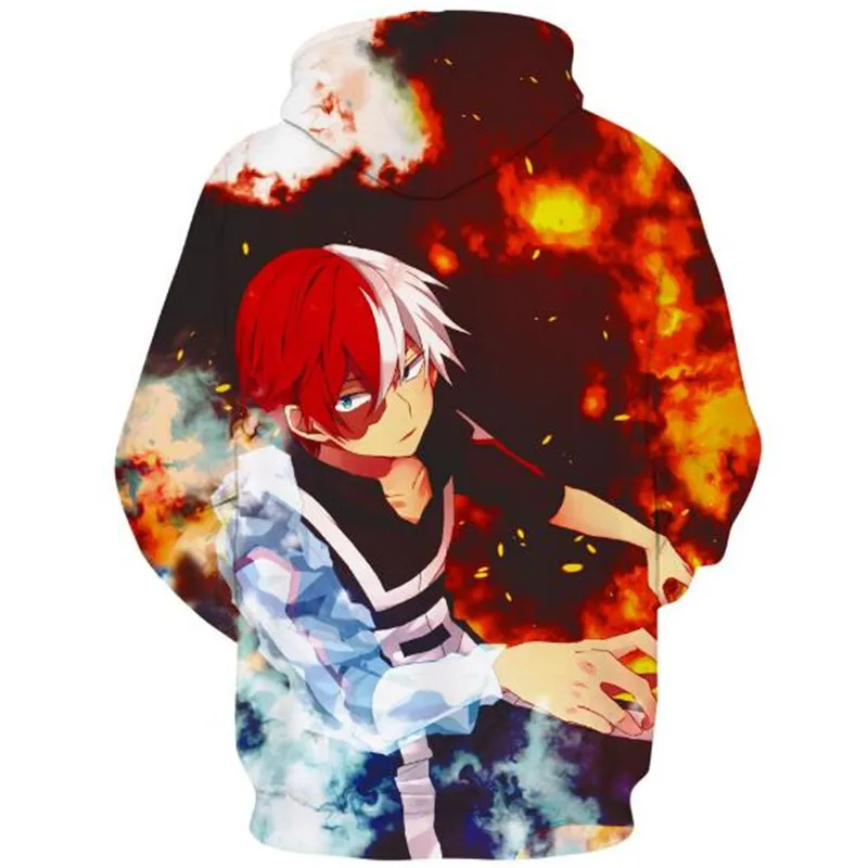 Аниме Мой герой Academy Todoroki Shoto костюм для косплея, толстовка с капюшоном Косплей Мужской и Женский Повседневный спортивный свитер бренд