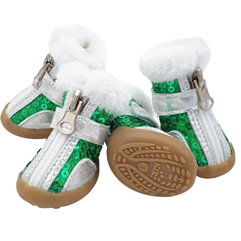 Обувь для собак; Чихуахуа; Йоркширские модные ботинки для питомцев; обувь для маленьких собак; водонепроницаемые зимние теплые ботинки; обувь для защиты от снега; обувь для щенков