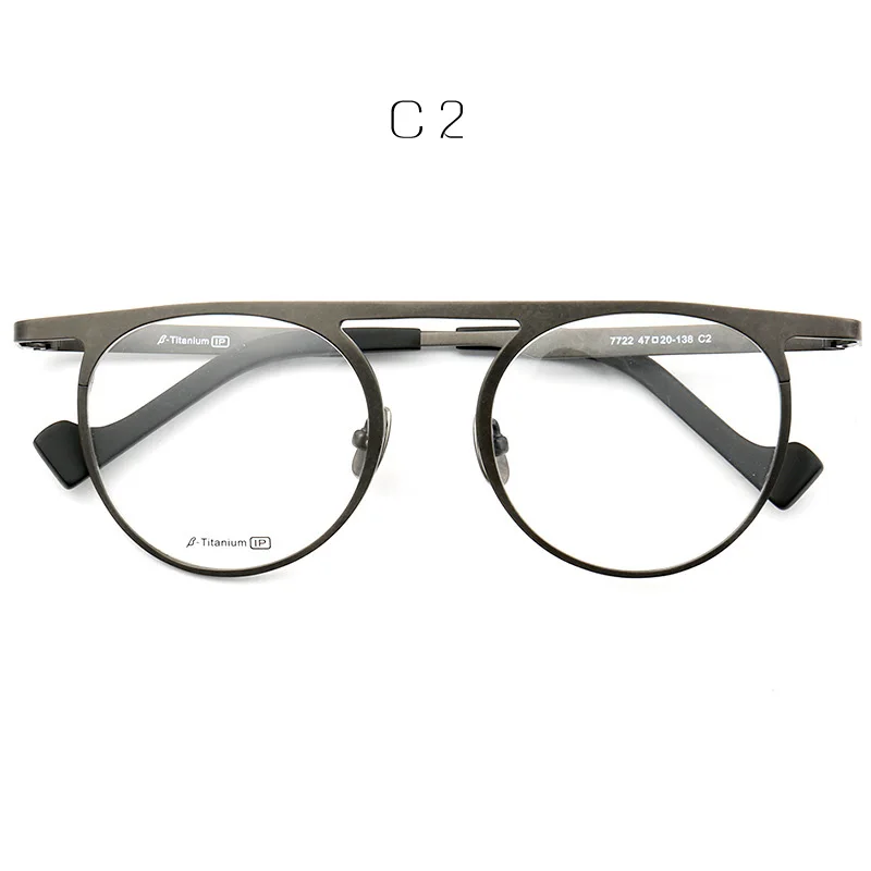 Чистый титановый рецепт, оправа для очков, новые круглые очки, мужские очки для близорукости, брендовые дизайнерские очки, очки, очки