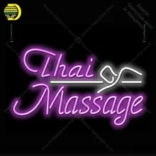 Неоновая вывеска для тайского массажа неоновая световая вывеска бизнес магазин здоровья дисплей стеклянная трубка знаки ручной работы газ искусство неоновая лампа для комнаты