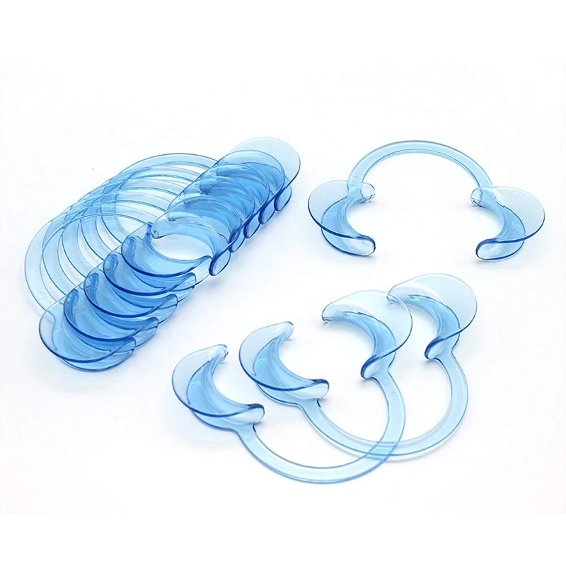 

30 Pcs Dental Material Orthodontic C Type Transparent Tooth Intraoral Lip Cheek Retractor Mouth Opener