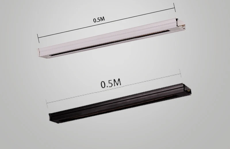 

Track for track lighting. Black or white color for option. 0.5m long, 1 pcs 15 dollar, plus 1 pcs, plus 5 dollars