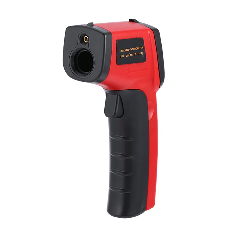 Бесконтактный термометр lcd цифровой ИК инфракрасный термометр Температура GM320 лазерный измеритель пистолет точечные бытовые термометры - Цвет: Красный