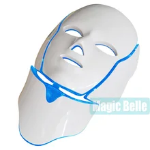 3 цвета светильник фотон Электрический светодиодный маска для лица кожи PDT омоложение кожи Антивозрастная Красота терапия для домашнего использования клиника