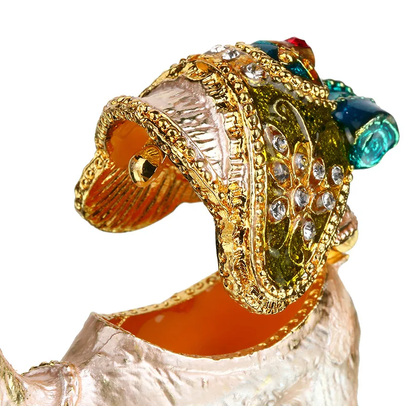 2 inch Metal Camels Trinket Box Ring with Crystal Wedding Storage Holder Earring Jewelry Box Souvenirs Bithday Gril Gift Crafts (3)