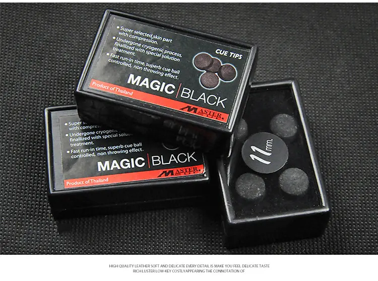 Мастер снукерный наконечник MagicBlack черный 8 снукер кий 11 мм наконечник для кия поставки Профессиональный бильярд, наконечник аксессуары