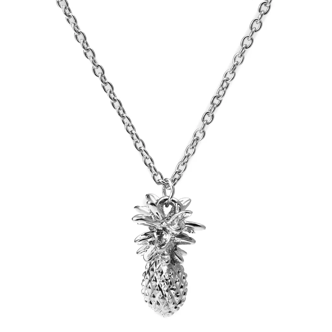 Fahion Design Pineapple Pendant Necklace For Women Girl Vintage Fruit Cute Link Chain Necklace Jewelry Accessories Shellhard