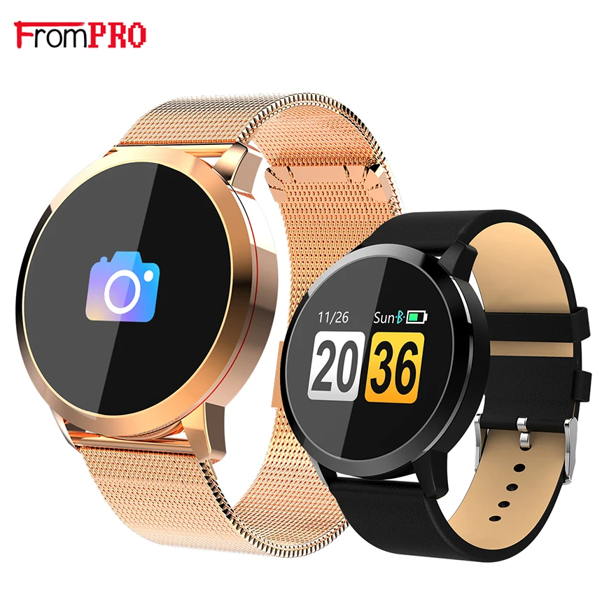 

F18 SmartBand Bracelet Color Blood Oxygen Heart Rate Monitor Information Push Bluetooth 4.0 Smart watch Q88 for Android ios Band