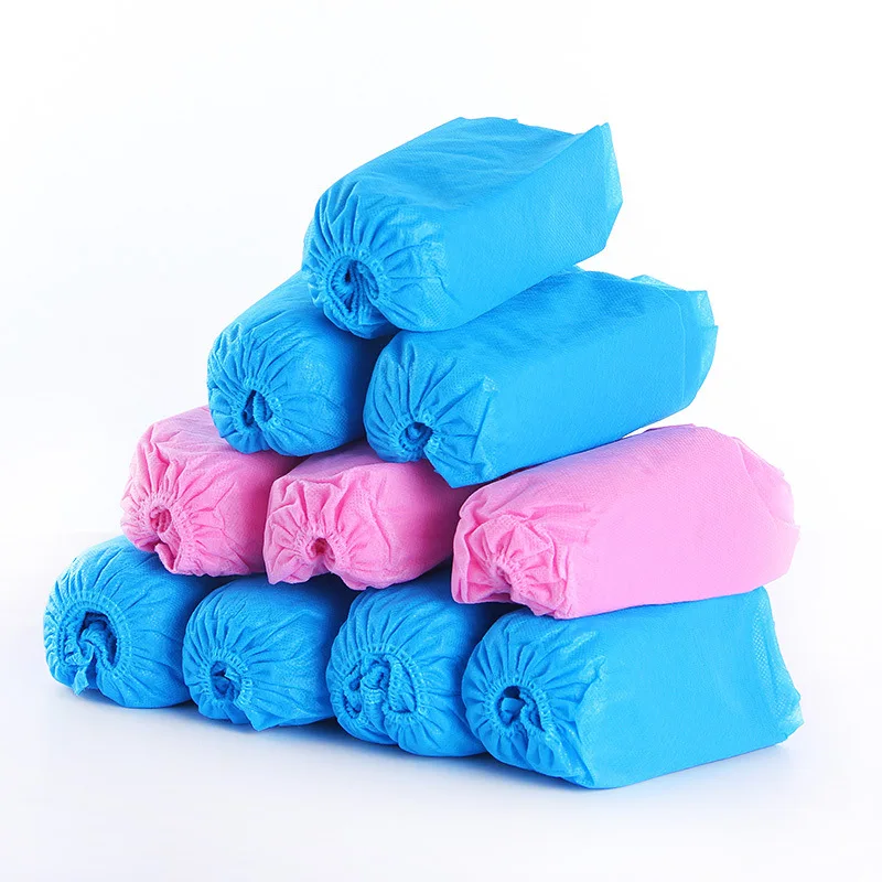 

1 Pair Non-Woven Fabric Medical Waterproof Boot Covers Plastic Disposable Shoe Covers Homes Overshoes