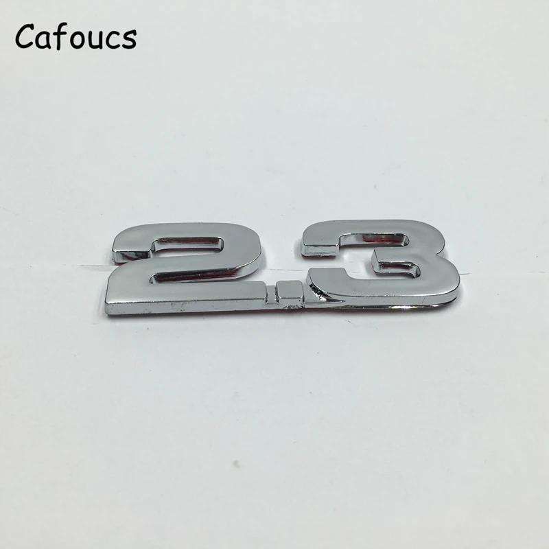 Автомобильная эмблема Cafoucs Chrome 1 8 2 0 3 4 5 6 автомобильные наклейки с логотипом для VW