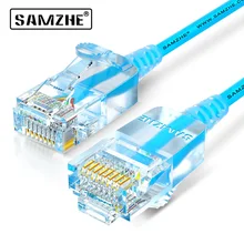 SAMZHE Cat6A Ultrafine Ethernet Patch Cable - Slim RJ45 Computer,PS2,PS3,XBox Networking LAN Cords 0.5m 1m 1.5m 2m 3m 5m 8m 10m