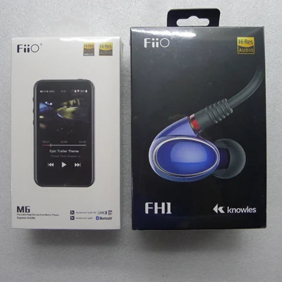 FiiO M6+ FH1 Наушники Hi-Res Android музыкальный плеер aptX HD LDAC HiFi Bluetooth USB аудио DAC, DSD поддержка и WiFi/Air Play - Цвет: M6 AND FH1 Black