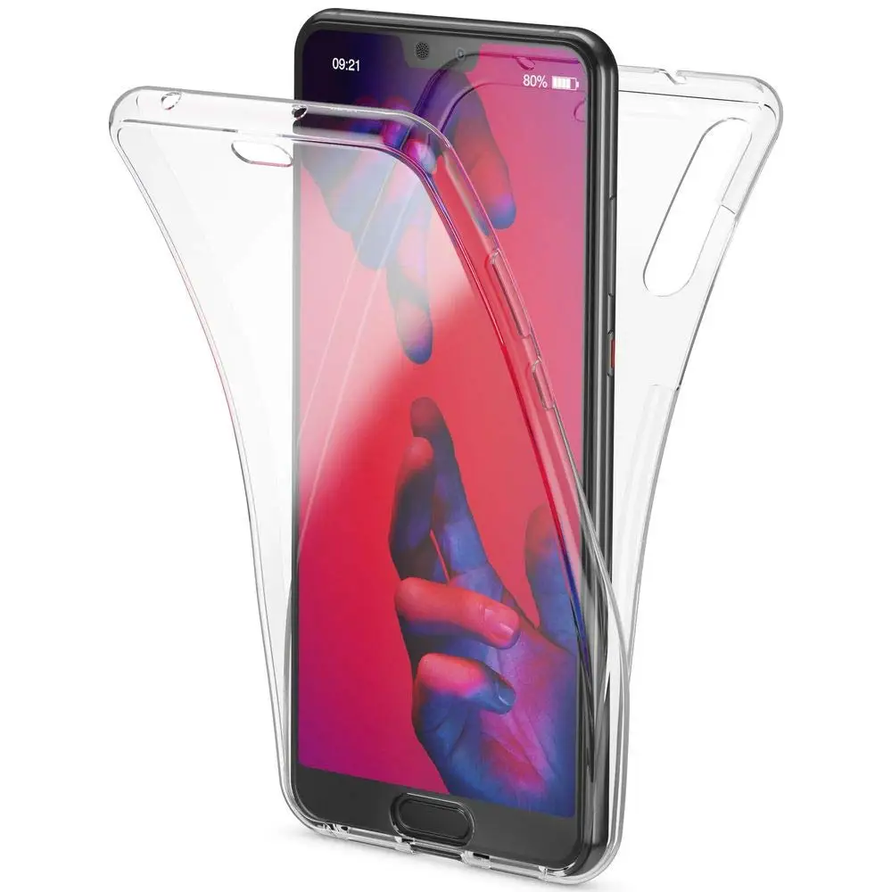360 Полное покрытие силиконовый чехол для Huawei P8 P9 P10 P20 Lite Plus 2015 2016 2017 Honor 8 Mate 20 10 Pro GR3