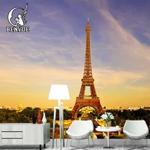 Современные пользовательские обои для гостиной городской стены Фреска Papier Peint Фреска 3d вид городской стены здания 3D Фотообои