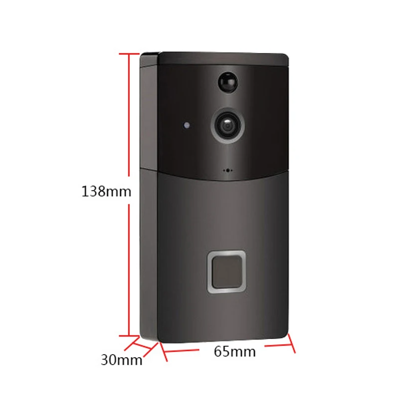

Smart Visual Doorbell Peephole Viewer Wifi Night Vision Security Electronic Door Eye CR88