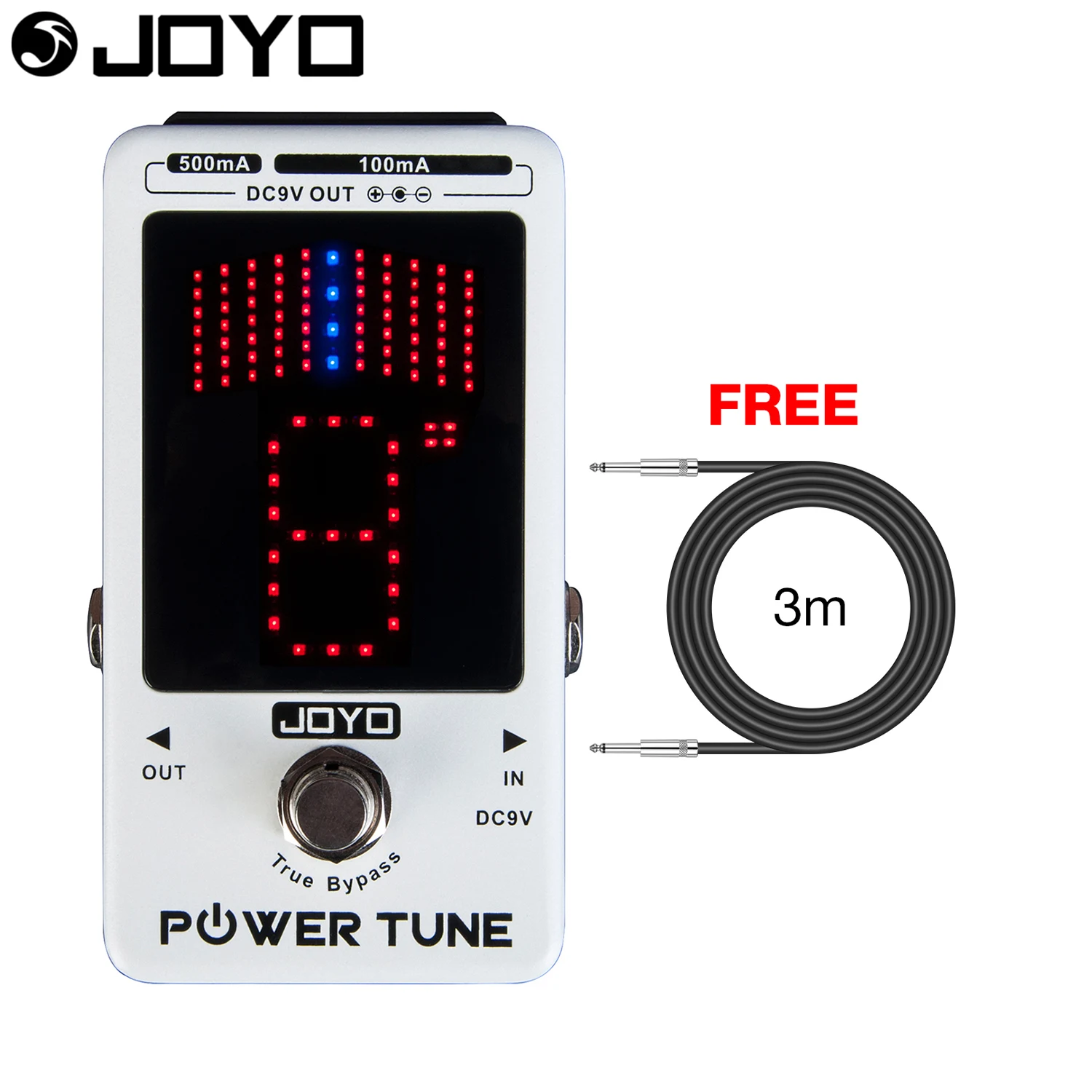 JOYO Power Tune Power Supply and Tuner for Guitar Effect Pedal True