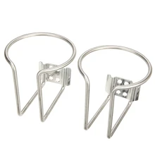 New-2Pcs, новое горячее автомобильное кольцо, подстаканник из нержавеющей стали для воды, напитков, бутылки, подставка, держатель для морской лодки, яхты, грузовика, Rv
