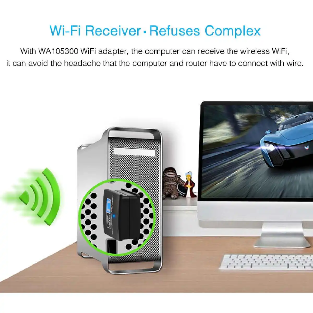 LEORY USB wifi адаптер 802.11n 300 Мбит/с Wi Fi ключ сетевая LAn карта Wifi приемник сетевые
