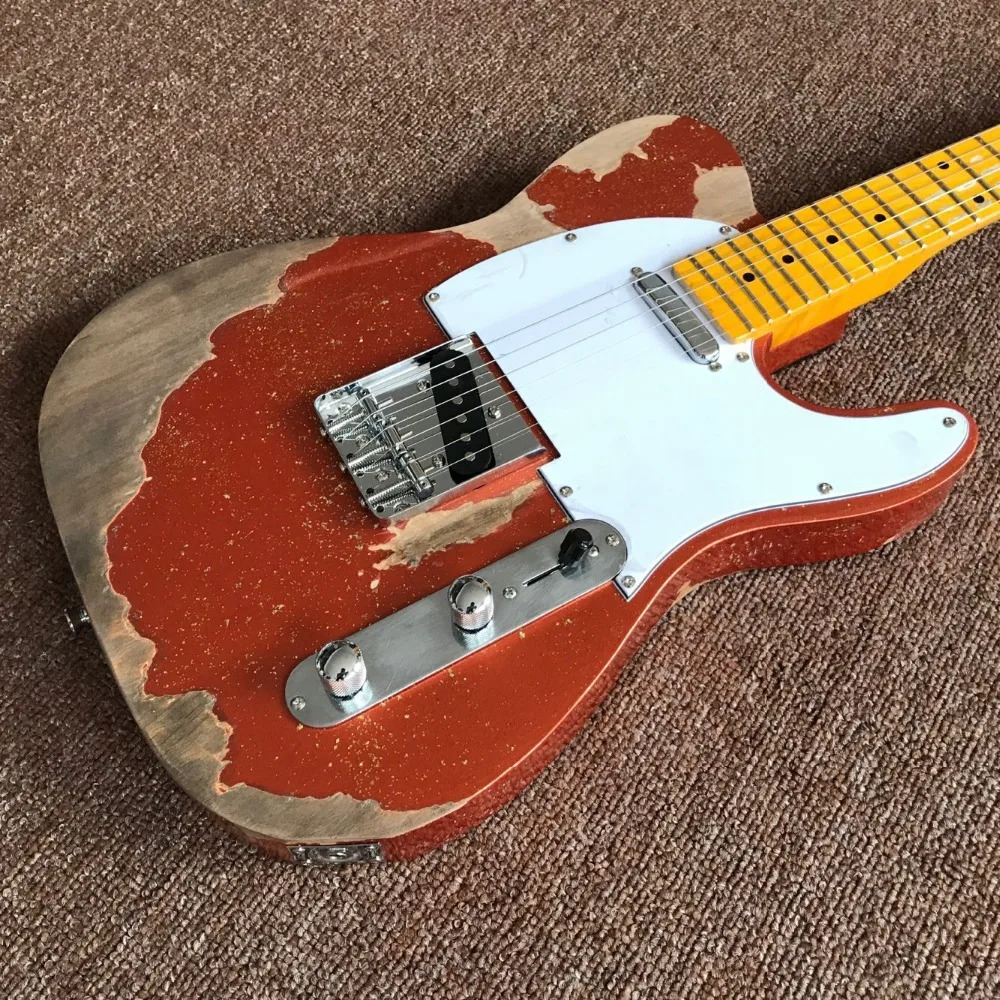 custom shop,classical TELE 6 Strings Maple fingerboard Electric Guitar,telecasterr gitaar relics by hands.Custom guitarra custom shop,classical TELE 6 Strings Maple fingerboard Electric Guitar,telecasterr gitaar relics by hands.Custom guitarra