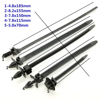 

Band Cable Tie 100pcs High Quality Nylon Car Harness Line Fastener Zip Tool Pratical Useful