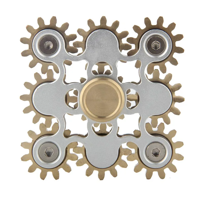

9 Gear Metal Fidget Spinner Stress Anti Toys With Box