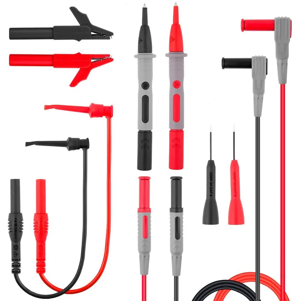 

DSHA -Test Leads Kit, Digital Multimeter Leads, Electronic Professional Diagnostic Set including Alligator Clips,Test Extensio