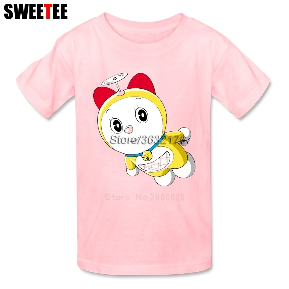 doraemon boy girl T Shirt baby infant Cotton rock n roll star Crew Neck