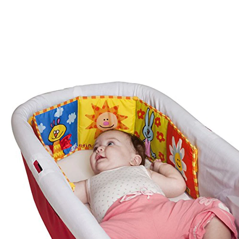 Детская кровать бампер двухсторонняя тканевая коляска книжка реверсивная красочная детская кроватка клип-на бамперы для младенцев Bebe аксессуары для коляски