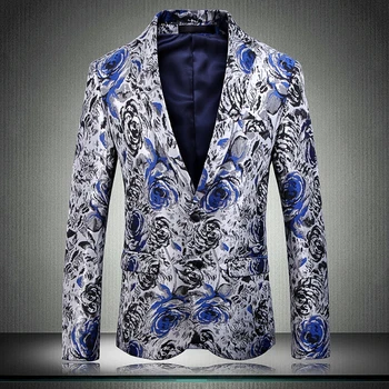 

New Male Blazer Luxury Three-dimensional Jacquard Prom Blazers Men Plus Size 5xl Blazer Masculino Party Nightclub Blazer Men