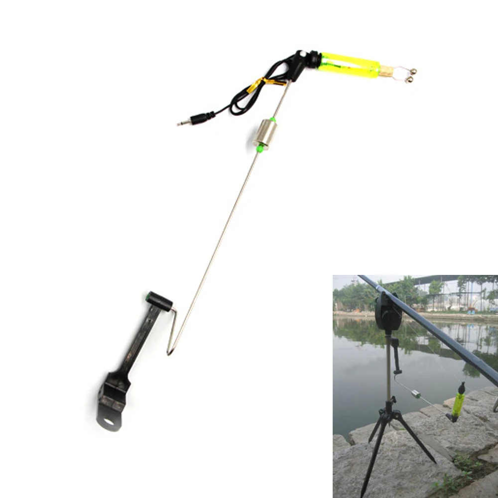 

24.5cm/9.6" Fishing Carp Fishing Bite Alarm Hanger Swinger LED Illuminated Indicator Durable Fish Tools Accessories fishing tool
