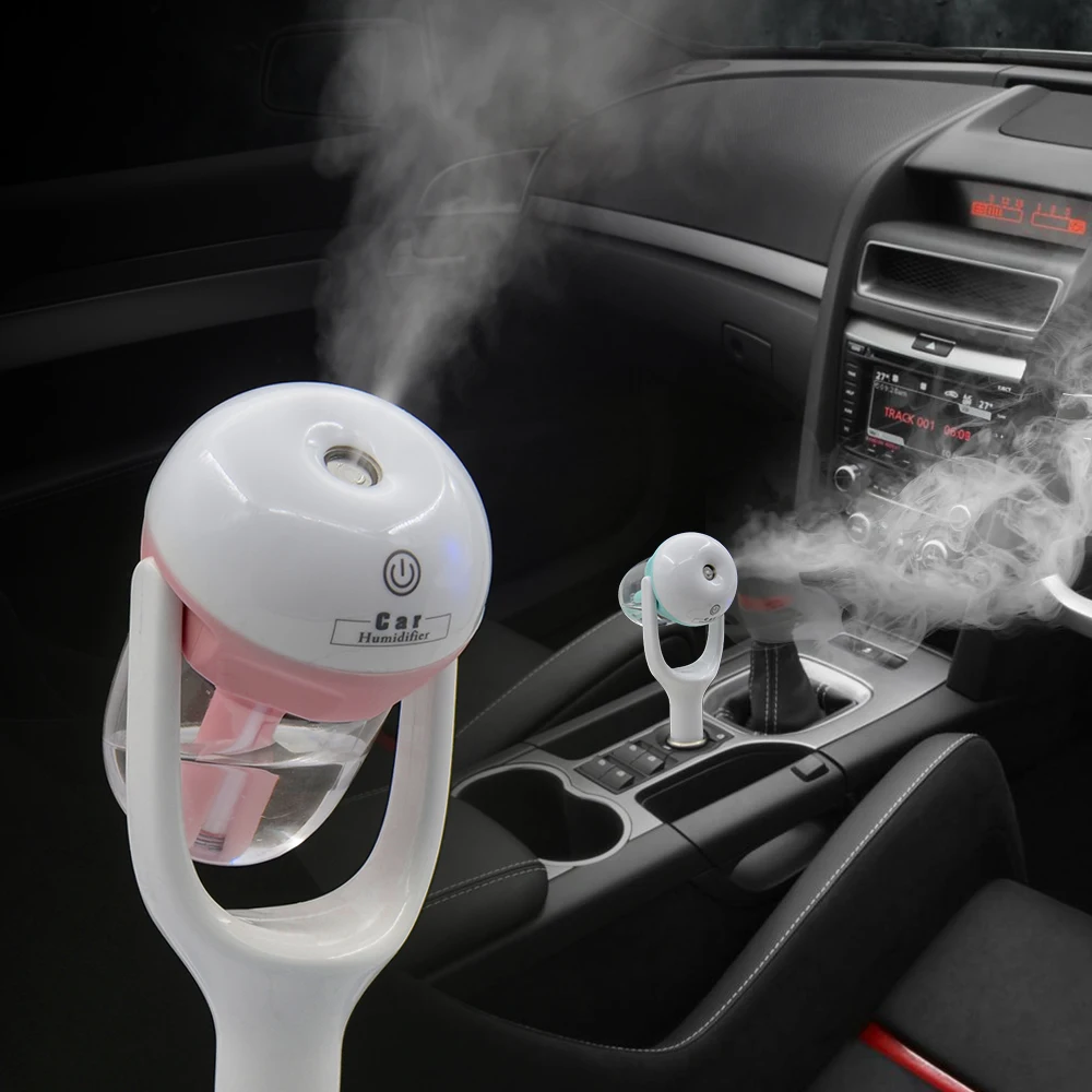 USB Mini Car Humidifier Air Purifier Freshener 50ML Essential Oil Diffuser Aromatherapy DC 12V Portable Auto Mist Maker Fogger