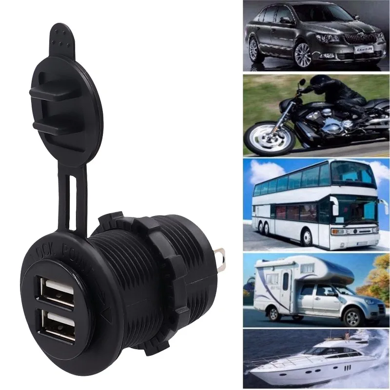 Водонепроницаемое автомобильное зарядное устройство VicTsing 5 в 2 1 а с двумя USB