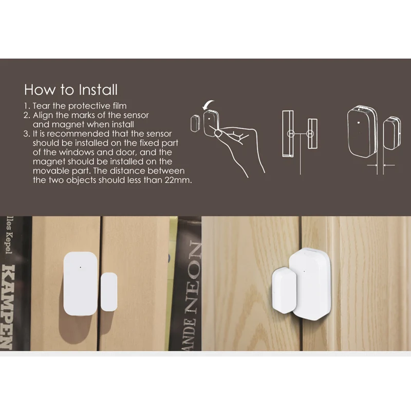 2018 Xiaomi Aqara Door Window Sensor Zigbee Wireless Connection Smart Mini door sensor Work Android IOS App control free ship
