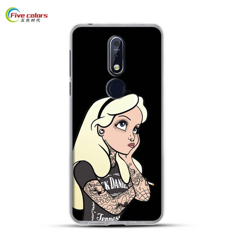 Роскошный чехол из ТПУ и силикона для Nokia 7 1 2018 ультра тонкий мягкий с мультяшным