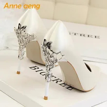 2019 New Women Pumps High Thin Heel Pointed Toe Shallow Sexy Ladies Bridal Wedding Women Shoes White High Heels Female Pumps special snake decorated pointed toe high heel pumps for women ladies black red solid shallow shoes high heels female dress shoes