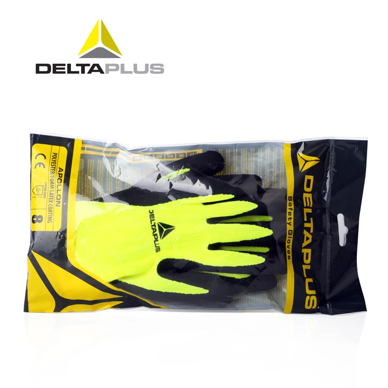 DELTAPLUS 201733, защитные перчатки, эмульсия, пенящееся покрытие, перчатки для страховки труда, износостойкие, защитные перчатки - Цвет: 201733 gloves