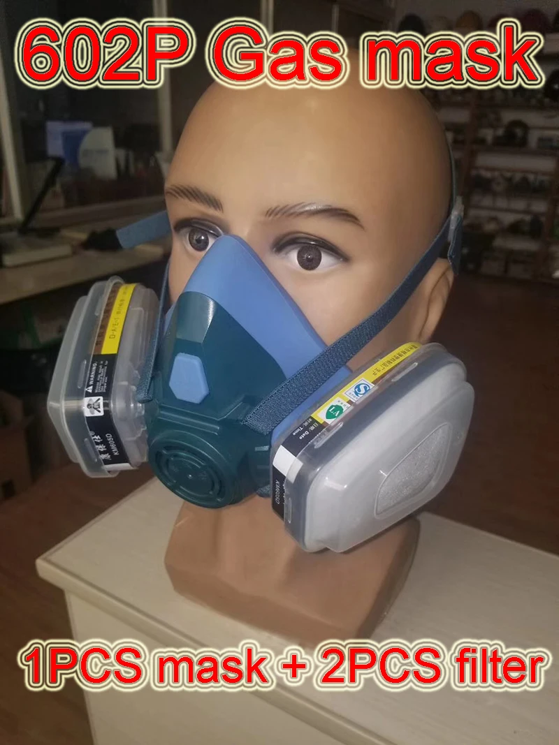 

602P Respirator gas mask Comprehensive antivirus Silicone gas mask For Acid gas formaldehyde protective mask